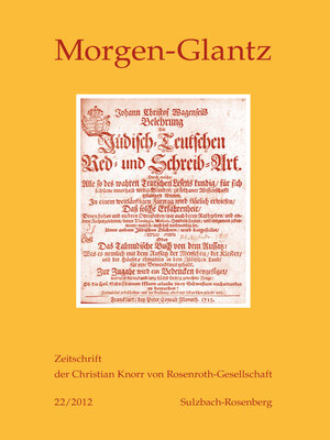 cover image of Morgen-Glatz 22/2012